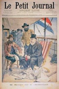 Mr Kruger sul Gelderland, copertina di Le Petit Journal, 25 novembre 1900 da French School